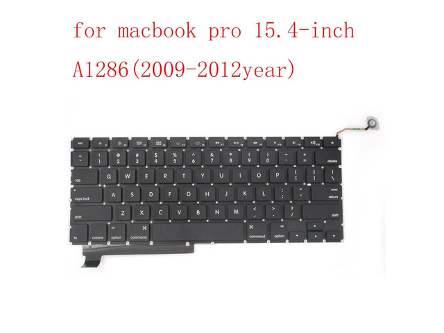 Replacement keyboard for A1278, A1286, A1297, A1466, A1465, A1398, A1425, and A1502 (US layout) (A1286 US Layout)