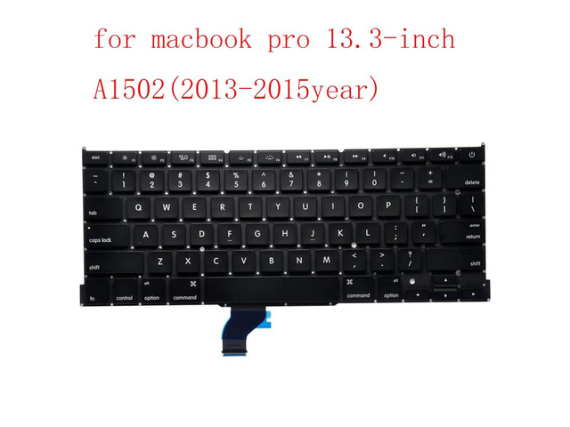 Replacement keyboard for A1278, A1286, A1297, A1466, A1465, A1398, A1425, and A1502 (US layout) (A1502 US version)