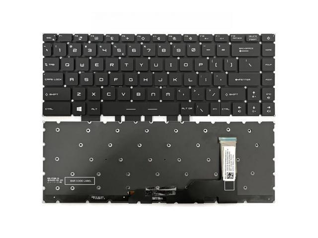 Keyboard for GS66, GE66, GP66, MS-14C2, MS-14D3, MS-14DK laptops (US version) (Black backlit)