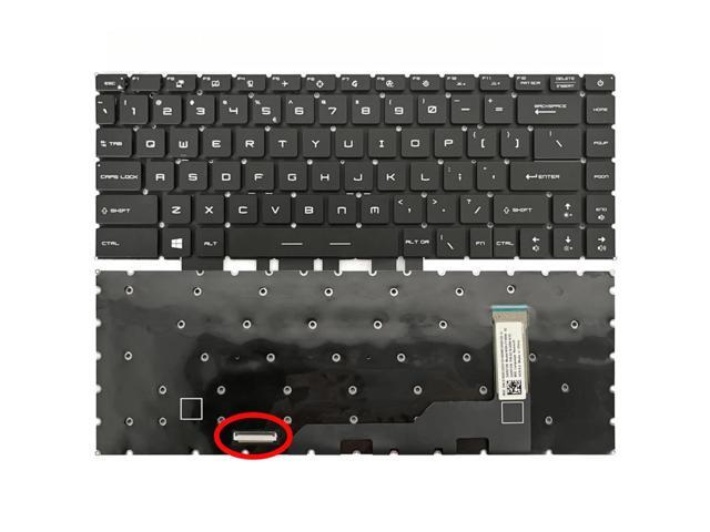 Keyboard for GS66, GE66, GP66, MS-14C2, MS-14D3, MS-14DK laptops (US version) (Black RGB backlight)
