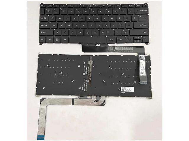 US layout (black backlit) keyboard for SP314-55N, SP514-51N, SP314-55, N22Q1, N23H1, N23Q11, N22Q14, N22Q21, and N22C5 laptops.