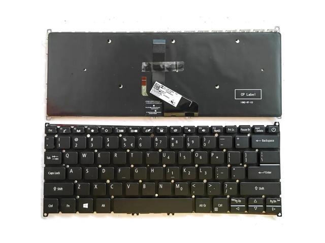 Black keyboard (US specification) with backlighting for Swift 3 SF313-51 SF313-51-A34Q SF313-51-A58U laptops.