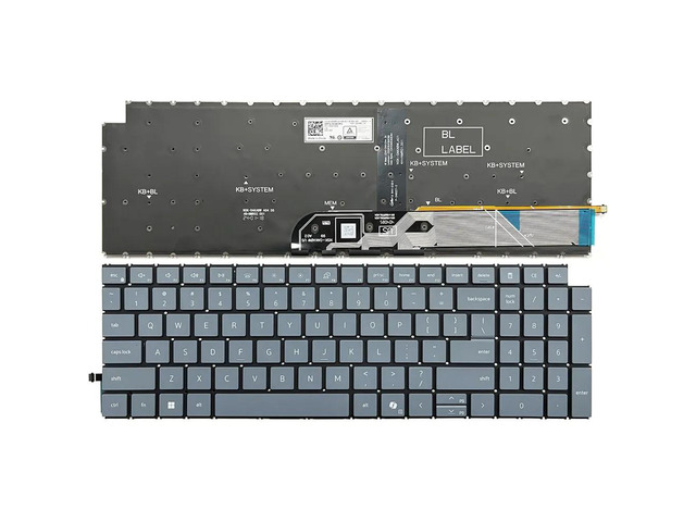 Backlit keyboard for Inspiron 16 5640 5645, Vostro 16 5640 5645 7640 P131F P132F laptops (US version) (gray backlight)