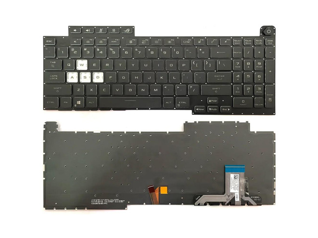 US-style RGB backlit keyboard for G17, G713Q, G713QE, G713QM, G713QR, and G713QY laptops