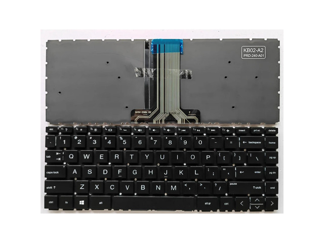 US-made keyboard (black, US backlit) for laptops of models (14-CF, 14-DF, 14-DK, 14S-DK, 14S-CF, 240, G8, 340, 348, G7).