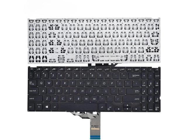 Laptop keyboard for Vivobook 15 F512 F512DA F512JA F512FA F512UA X512 X512FA, no backlight, black, US layout.
