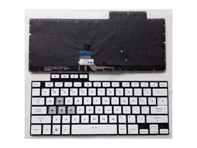 US keyboard (white backlit, US) for Air FX516 FX516P FX516PR FX516PM FA516 15.6-inch laptops.