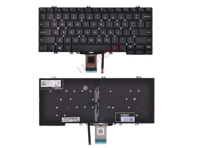 US-style keyboard (black with backlight) for Latitude 5300 5310 7300 P97G P99G laptops