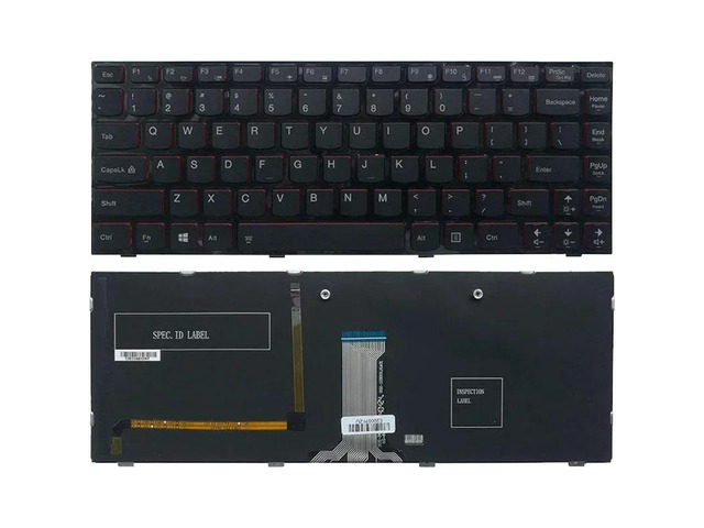 Replacement keyboard for Y400, Y400N, Y410P, and Y430P with backlight 25205348, US layout (no backlight).