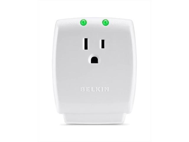 1-Outlet Home Series SurgeCube - Grounded Outlet Portable Wall Tap Adapter with Ground & Protected Light Indicators for Office, Charging Brick -...