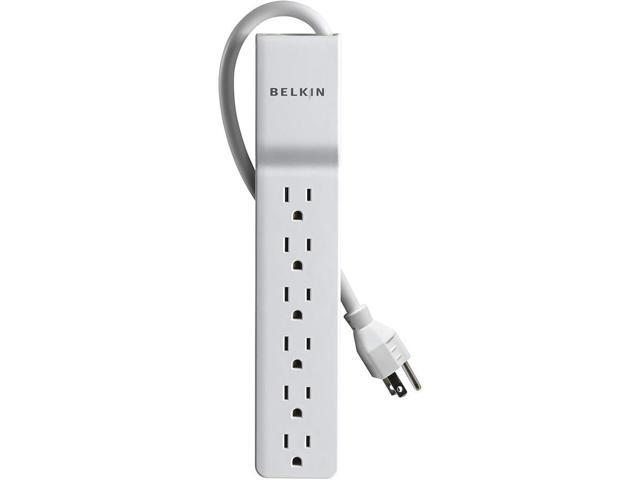 6-Outlet Home and Office Power Strip Surge Protector, 4ft Cord