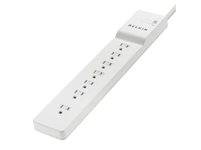 7-Outlet Commercial Power Strip Surge Protector with 6ft Power Cord, 2160 Joules