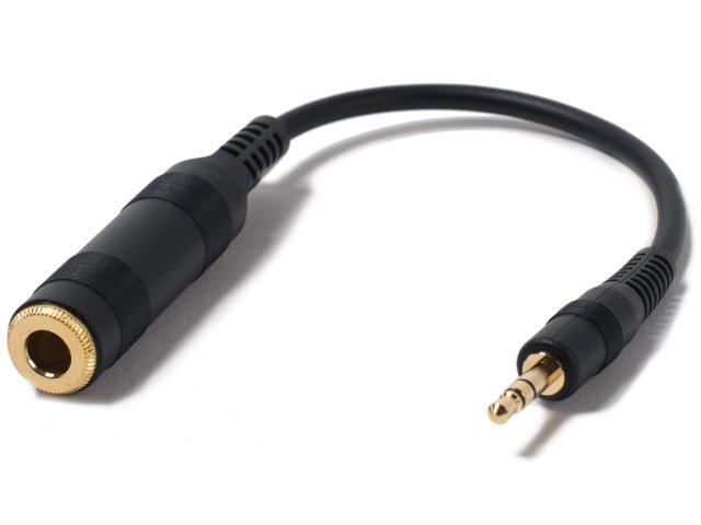Adapter Cable Female 1/4' 6.3mm to Male 1/8' 3.5mm Plug for Headphones