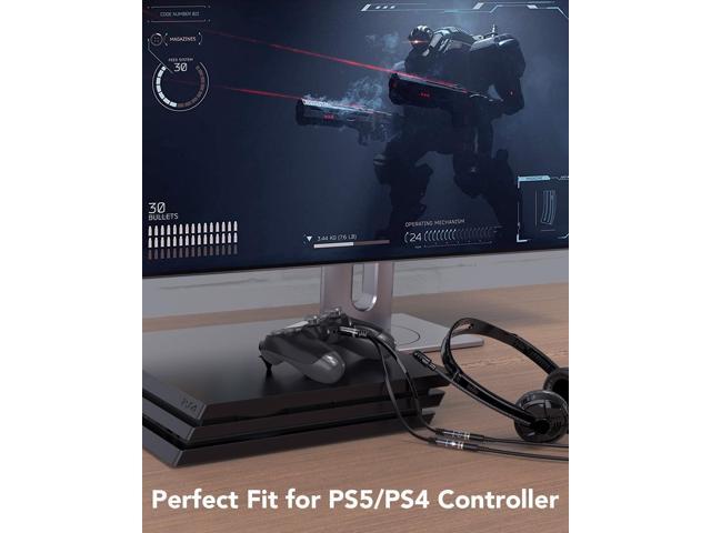 3.5mm Headphone Mic Splitter Adapter - [1 Male to 2 Female] Headset Splitter Compatible with PC Gaming Headsets - TRRS Audio & Microphone Y Cable...