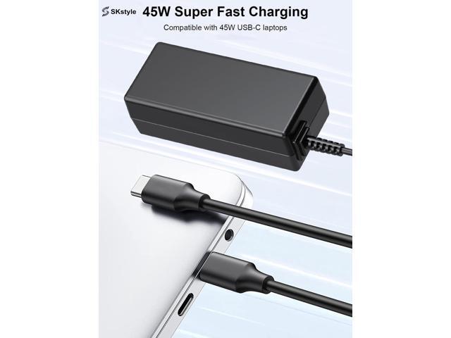45W USB C Laptop Charger Replacement for Chromebook 14 13 11 G5, x360, x360 13 15, EliteBook 840 G3 G5-8.8FT Type C Fast Charging Power Cord...