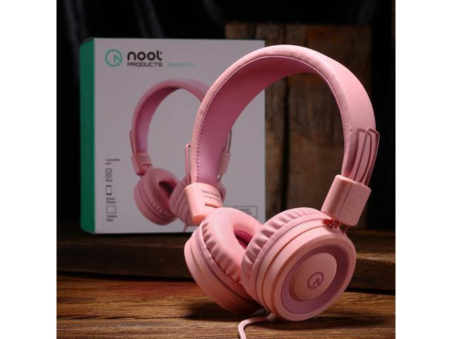 Kids Headphones K11 Foldable Stereo Tangle-Free 5ft Long Cord 3.5mm Jack Plug in Wired On-Ear Headset for...