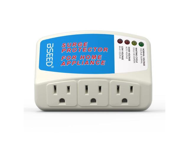 Voltage Protector, 3 Outlet Plug in Surge Protector for Home Appliance Multi Function Plug with Protection Wall Mount Power Suppressor for...