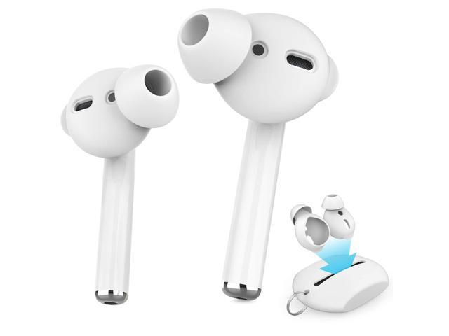 3 Pairs AirPods Ear Tips Silicone Earbuds Cover [Not Fit in The Charging Case] Compatible with Apple AirPods (3 Pairs Small, White)