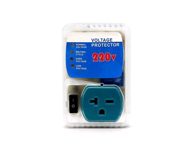 Surge Protector Outlet, Power Surge Protector for Home Appliances, Adjustable Voltage Regulator, 220V, 4400W, 1 Pack
