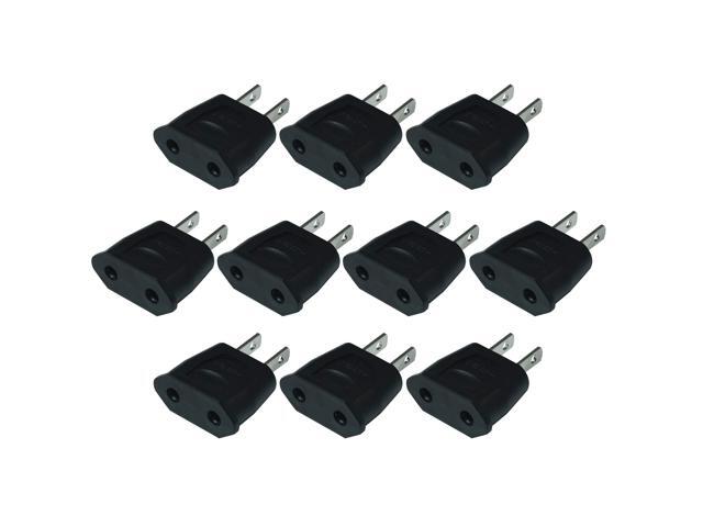 Power Jack Wall Plug Converter Travel Adapter Adaptor (10 PCS)