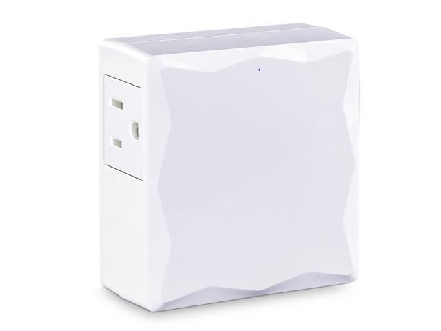 Professional Surge Protector, 500J/125V, 2 Outlets, 3 USB Charge Ports, Wall Tap Design, White
