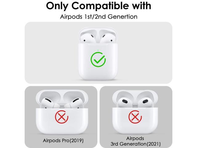 Compatible with Airpod 2 & 1 Case Cover, Cute Silicone Protective Accessories Cases/Keychain/Pompom, Best Gift for Girls and Women, Denim Blue