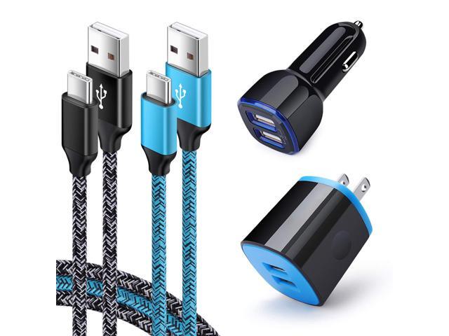 USB C Charger Set for Galaxy A17 A16 A15 A14 5G S25 S24 FE A01 A71 A51 A11 A10e S23 S22 S21 A13 A20 A21 A50 A9, USB Wall Charging Block Cube, Car...