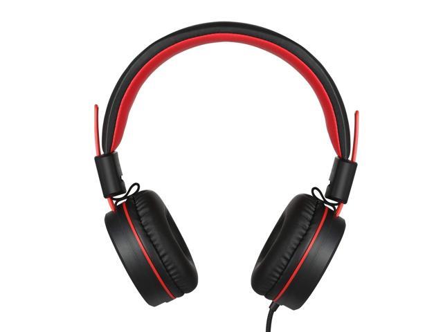 Kids Headphones with Microphone K12 Stereo 5ft Long Cord with 85dB/94dB Volume Limit Wired On-Ear Headset for iPad/Amazon Kindle,...