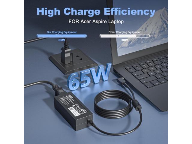 65W Laptop Charger for Aspire 1 3 5 A515-44 A515-45 A515-46 A515-54 A515-54G A515-55 A515-56 A514-54;A315-24P A315-24PT A315-58 A315-59 A315-23...