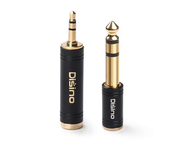 3.5mm to 1/4 Inch Headphone Adapter, 1/4 Inch Jack Male to 1/8 Inch Female Mini Jack Stereo Adapter, Gold-Plated Pure Copper Aux Audio Interface...