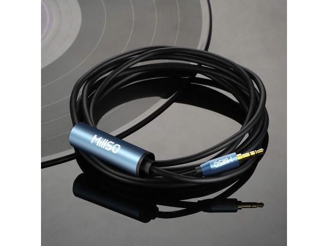 1/4 to 3.5mm Headphone Adapter, 16 Feet TRS 6.35mm Female to 3.5mm Male 1/8 to 1/4 Stereo Audio Jack Adapter for Amplifiers, Guitar amp, Piano,...