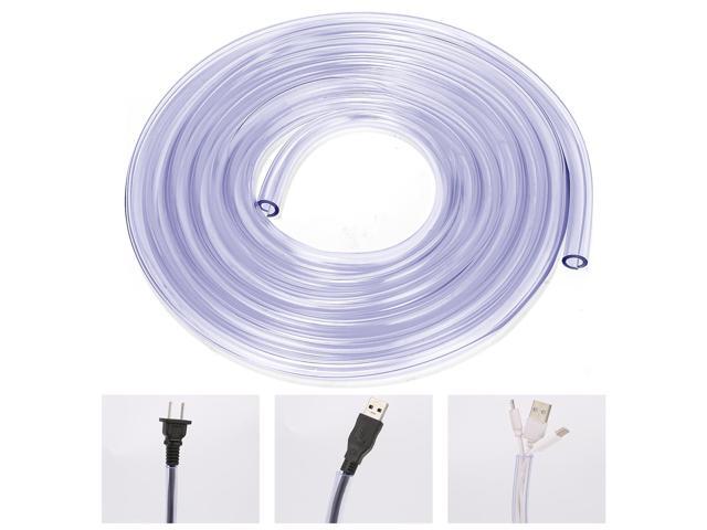 Cord Protector for Pets No-Chew Solution, Flexible Cable Sleeve 10ft/2mm Thick, 1/2in Diameter Wire Protector Tubing for Cord, Cable Cover for USB...