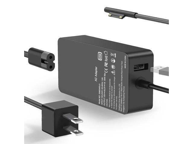 65W Laptop Charger Compatible with Pro 11 10, 9, 8, X, 7+, 7, 6, 5, 4, 3, Magnetic Connector, Support 65W, 44W, 36W, with USB Port