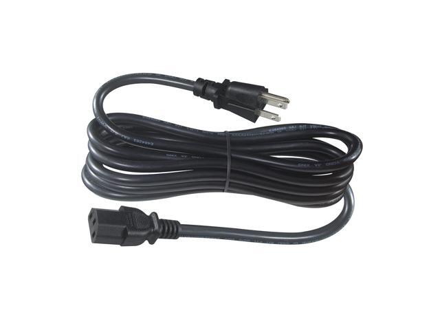 PC Computer Power Cord - 12Ft C13 Power Supply Cord, Straight Plug NEMA 5-15P to IEC C13, SVT 18AWG/3C, 125V 10A, Universal 3 Prong Monitor AC...
