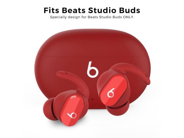 3 Pairs Ear Hooks Anti-Slip Ear Covers Silicone Accessories Not Fit in The Charging Case Compatible with New Ear Buds 2021 (Red)