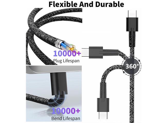 Slim 65W Watt USB Type C Laptop Charger Compatible with 5 7 X Flip 16' 14' 17.3 inch AI PC, AC Adapter Power Cord Supply