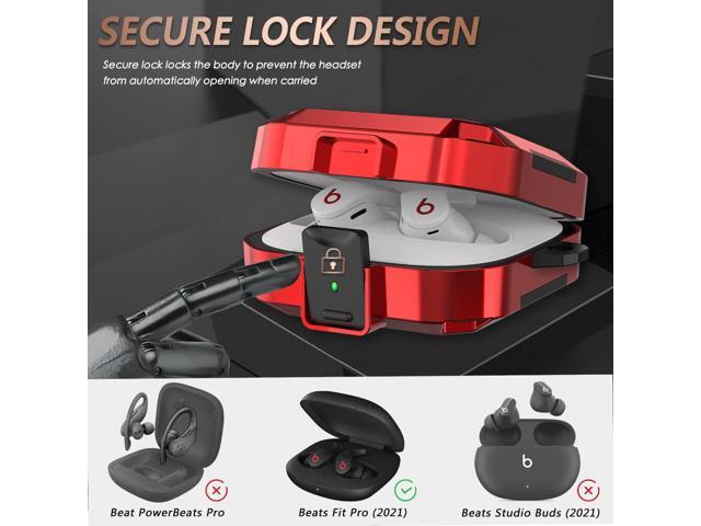 Carbon Fiber Case Cover 2021, Shock-Absorbing Protector with Accessories Keychain/Zipper Storage Bag/Cleaner Brush/Portable Wrist Strap - Red