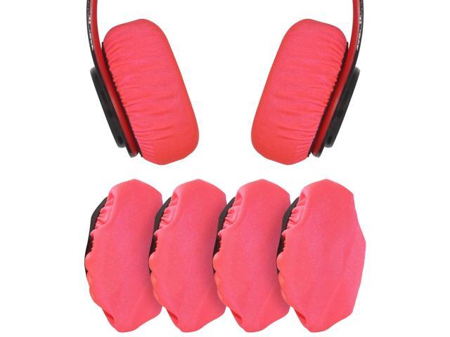 2 Pairs Headphone Ear Covers Replacement, Fabric Earpad Cover Protectors with Stretchable and Washable Cloth for Wireless Wired Over The Ear...
