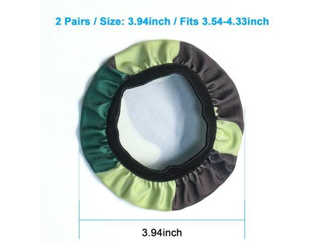 2 Pairs Fabric Earpad Covers/Headphone Covers/Stretchable and Washable Earcup Protectors Compatible with Wireless Wired Over The Ear Headphones...