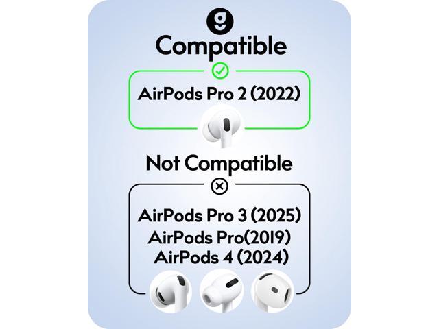 3 Pairs for Ear Hooks Covers [Added Storage Pouch] Anti-Slip Accessories Compatible with EarPods Pro 2nd Generation (White)