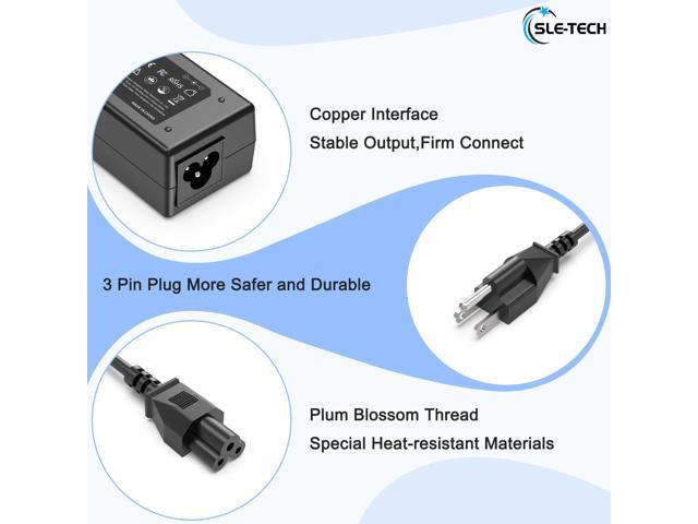 65W Laptop Charger Compatible with inspiron 13 14 15 17 3000 5000 7000 Series Round Connects Chargers(7.4mm and 4.5mm)