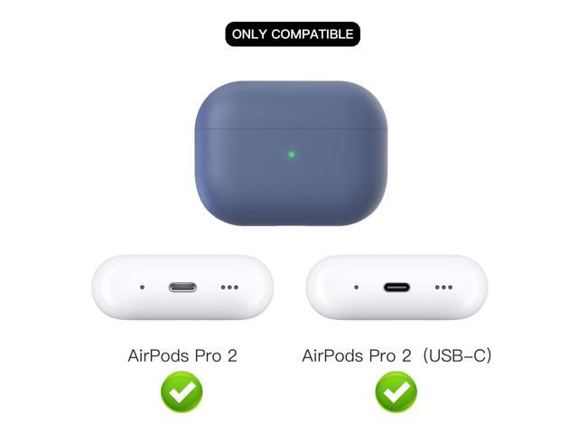 Case for AirPods Pro 2, Triple Layer Hybrid Protective Hard Case Shockproof Cover Compatible with AirPods Pro 2nd Generation(Midnight Blue)