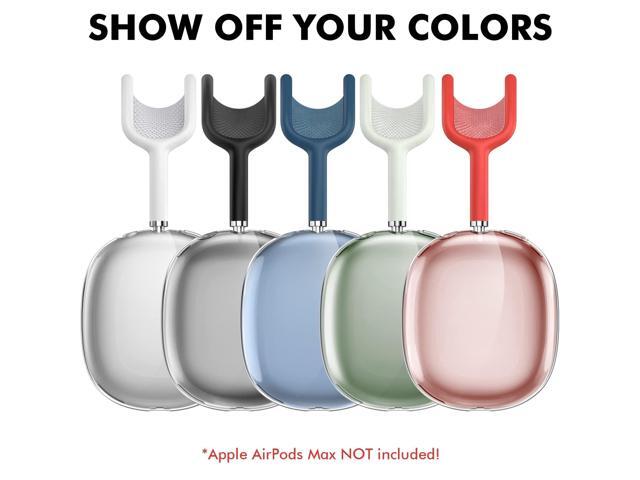 Clear Case for AirPods Max Case Cover Soft TPU Protective Ear Cups Covers AccessoriesAnti-Fingerprint, Anti-Scratch & Anti-Dust (Clear Green)