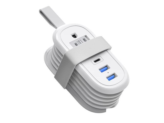 Cruise Approved Outlet with USB Ports, Non Surge Protector, 4FT Short Extension Cord 2 Outlets 3 USB Ports(1 USB C), Travel Essentials Outlet...