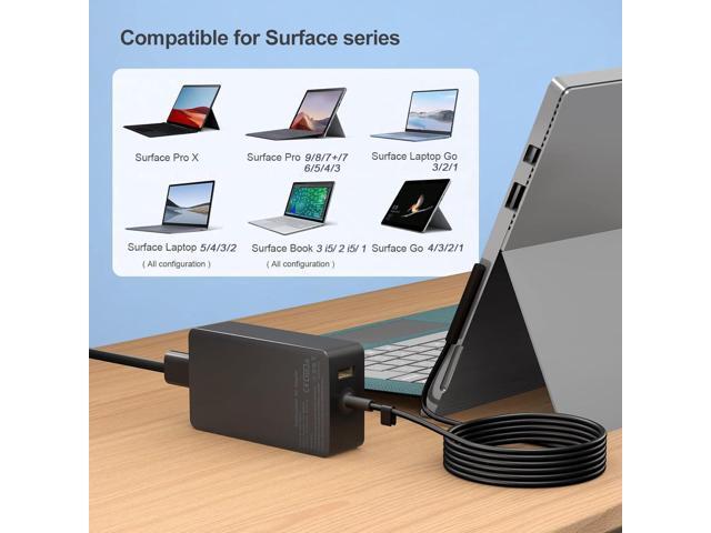 65W Laptop Charger for Pro 9, 8, 7+, 7, 6, 5, 4, 3, X, Laptop 5 Studio 4 Go 3 2, Go 3 2 1, Book and Travel Case