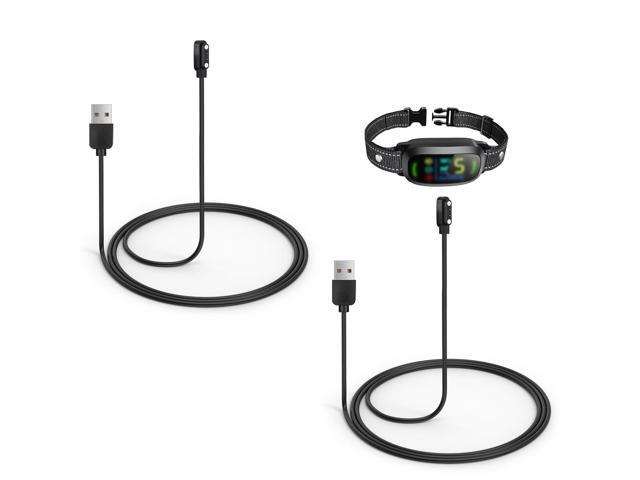 2-Pack Charger Replacement Only for Dog Bark Collar, Magnetic Charging Cable, Black