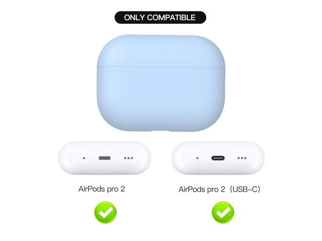 Case for AirPods Pro 2 (USB-C/Lightning Cable), Triple Layer Hybrid Protective Hard Case Shockproof Cover Compatible with AirPods Pro 2nd...