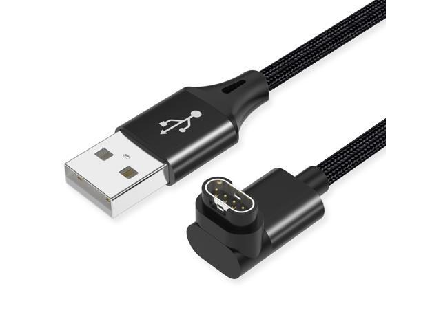 2 Pack 1.5ft Short Charger, L-Shape Charging Cable, Short Charging Cable, Right Angle Braided, Black