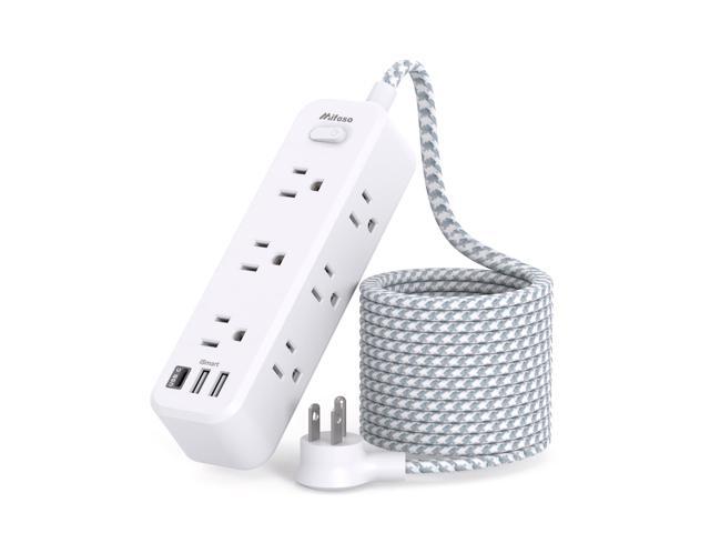 Extension Cord, Surge Protector Power Strip, Long Extension Cord with 9 Outlets 3 USB Ports, Extension Cord with Multiple Outlets, USB Power Strip...