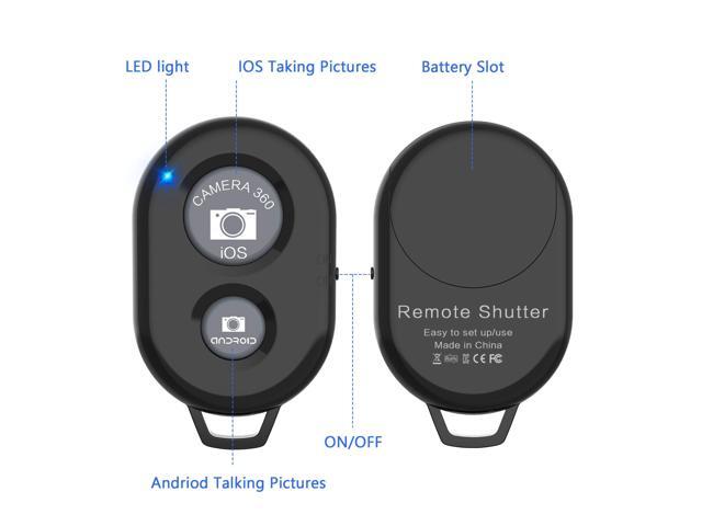 Wireless Camera Remote Shutter for Smartphones (2 Pack), Wireless Phone Camera Remote Control Compatible with iPhone/Android Cell Phone - Wrist...